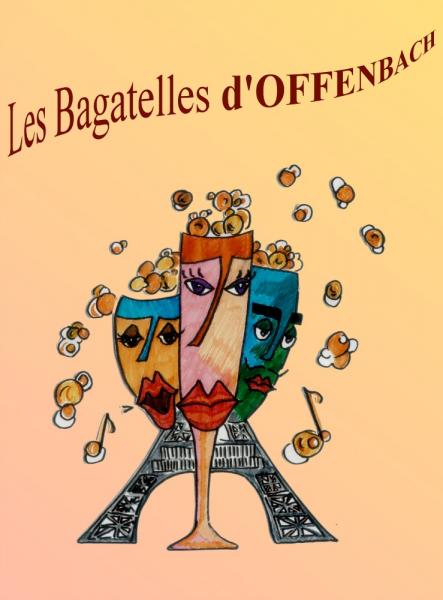 Affiche. Théâtre Molière. Les bagatelles d'Offenbach. 2014-12-27